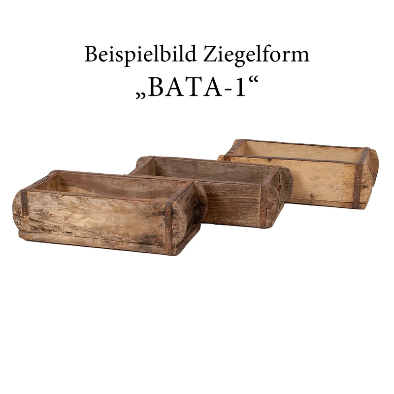 Ziegelform BATA-1 mit Metallbeschlägen
