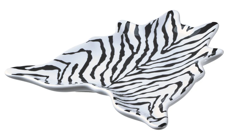 Dekoschale ZEBRA Schwarz-Weiß