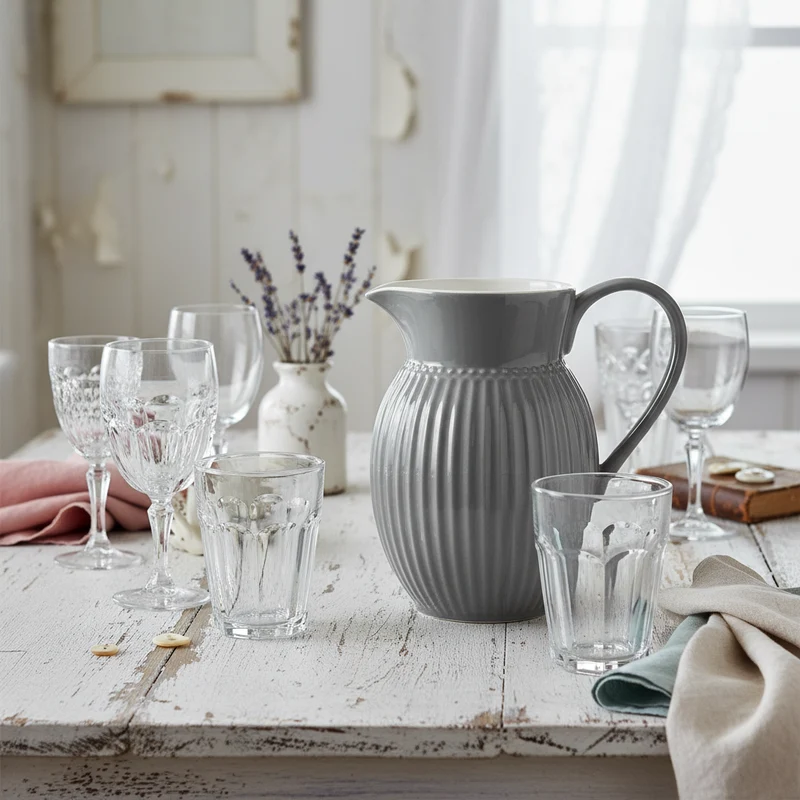 GreenGate Krug Alice Steingrau 0,5 L