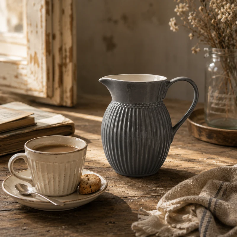 GreenGate Krug Alice Steingrau 0,5 L