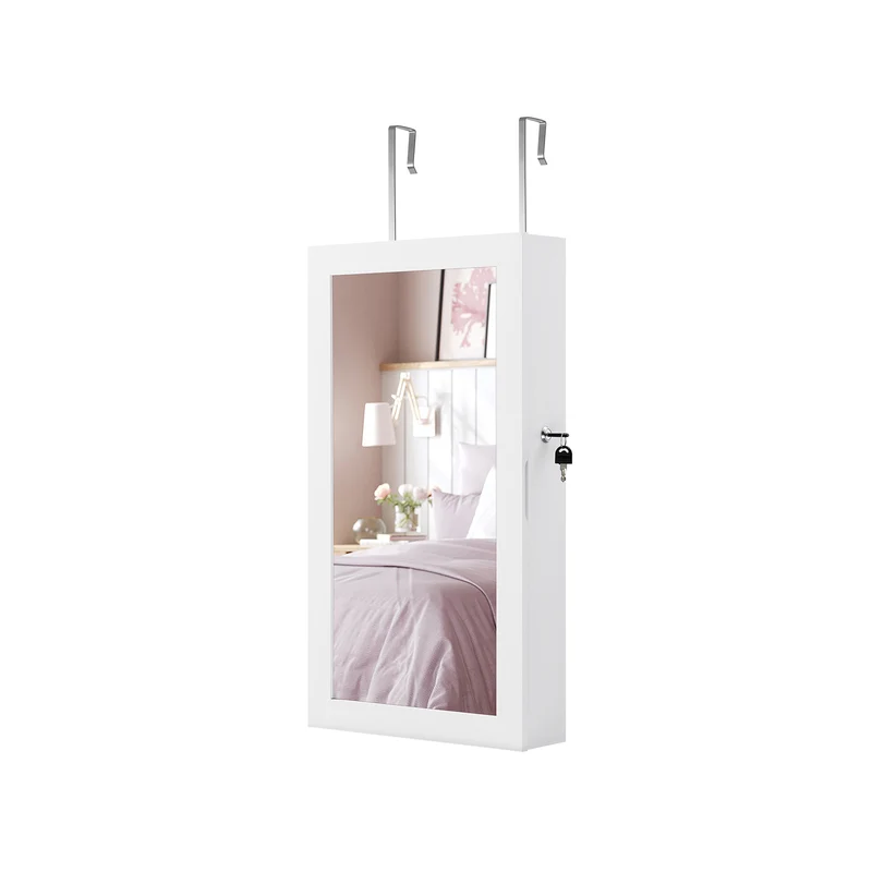 Armario para Joyas de Pared Marrón Rústico