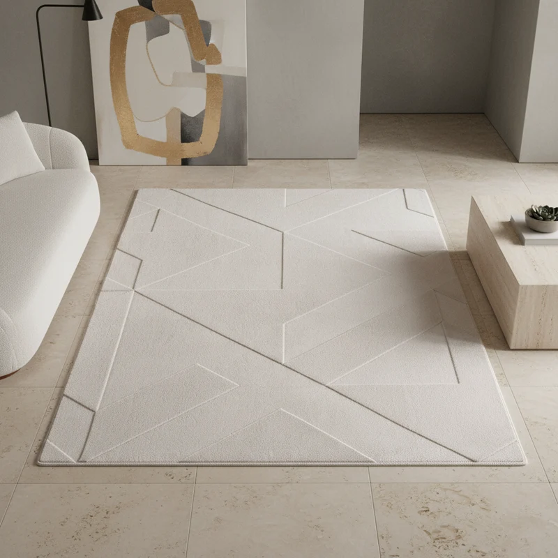 Kurzflor-Teppich Geometrisch – Waschbar | Maschinenwaschbar bei 30°C