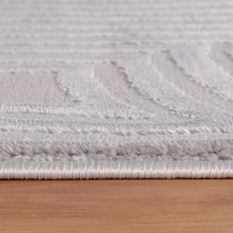 Kurzflor-Teppich Raumtiefe-Muster – Waschbar & Strapazierfähig | 1,20 cm Florhöhe