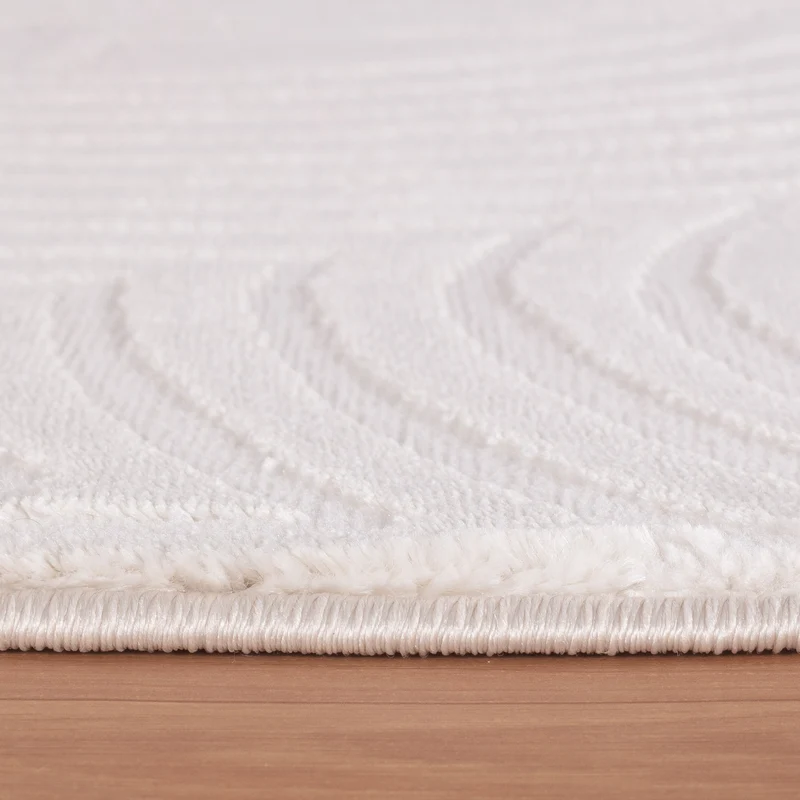 Kurzflor-Teppich Raumtiefe-Muster – Waschbar & Strapazierfähig | 1,20 cm Florhöhe