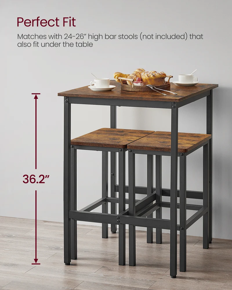 Pub Table, Bar Height Table, Counter Height Table, Square Table, Small Kitchen Table For 2, Short Table, Counter Height Bar Table, Small Bistro Table
