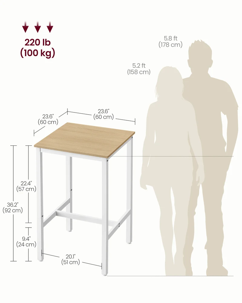 Pub Table, Bar Height Table, Counter Height Table, Square Table, Small Kitchen Table For 2, Short Table, Counter Height Bar Table, Small Bistro Table