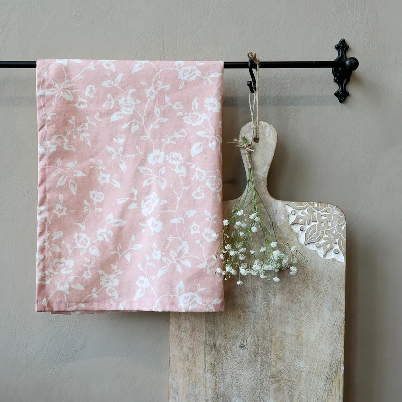 Chic Antique Aix Geschirrtuch mit Wildrosen Rosa