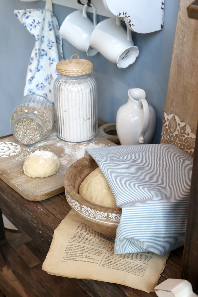 Chic Antique Aix Geschirrtuch Maritimes Streifenmuster Blau Weiß