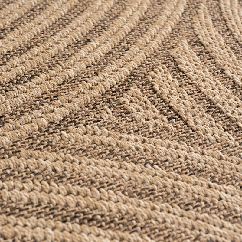 Outdoor-Teppich Grobe Linien – Waschbar & Wetterfest für Balkon & Terrasse