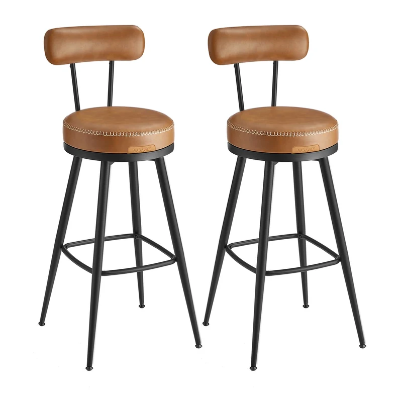 EKHO Colección - Juego de 2 Taburetes de Bar