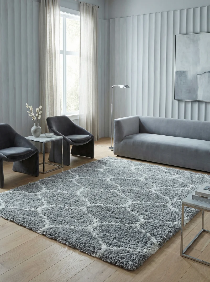 Shaggy Hochflor-Teppich Skandinavisch – Waschbar & Flauschig | 3,00 cm Florhöhe für Barfußkomfort