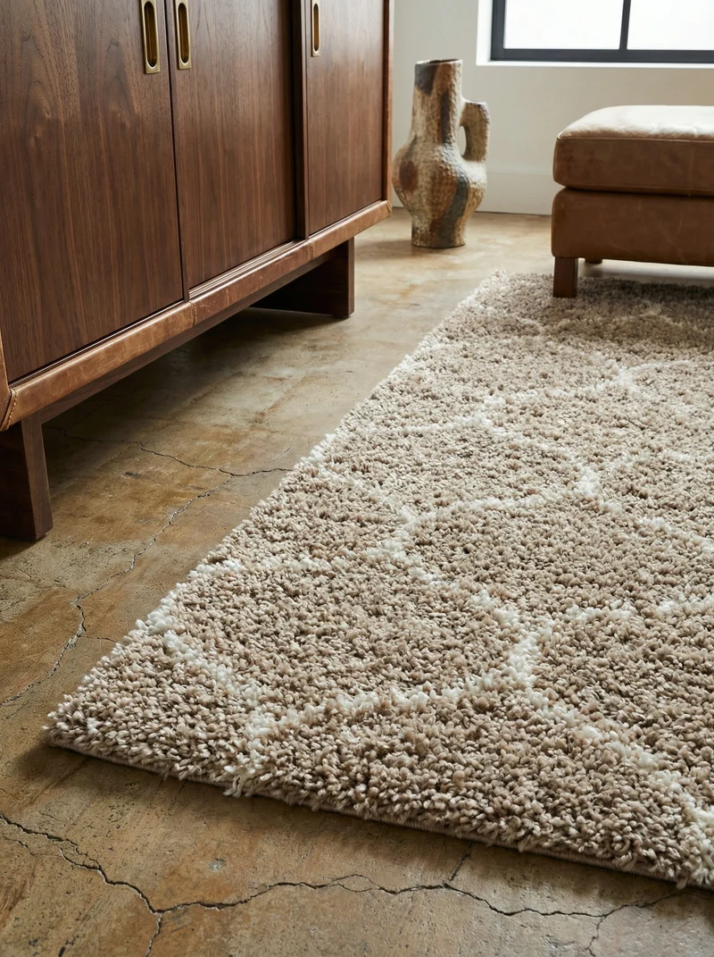 Shaggy Hochflor-Teppich Skandinavisch – Waschbar & Flauschig | 3,00 cm Florhöhe für Barfußkomfort