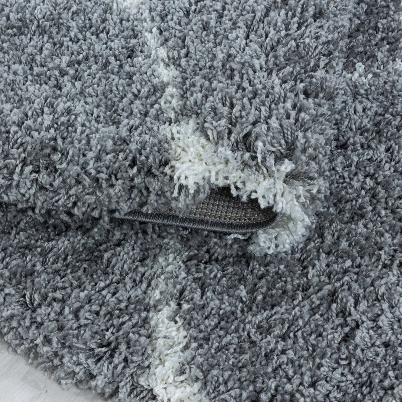 Shaggy Hochflor-Teppich Skandinavisch – Waschbar & Flauschig | 3,00 cm Florhöhe für Barfußkomfort