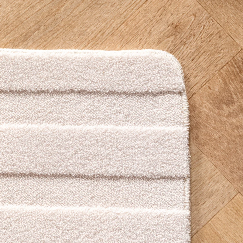 Kurzflor-Teppich Bogenmuster Symmetrisch – Waschbarer Art-Déco-Stil
