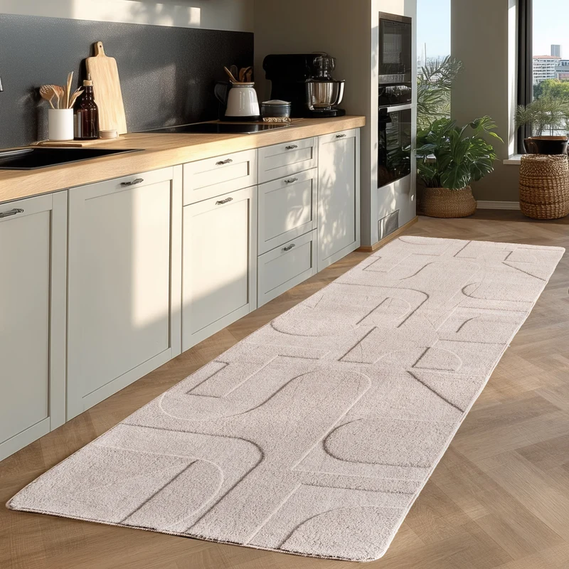 Kurzflor-Teppich Skandinavisch – Waschbar | Samtweiche Microfaser-Qualität