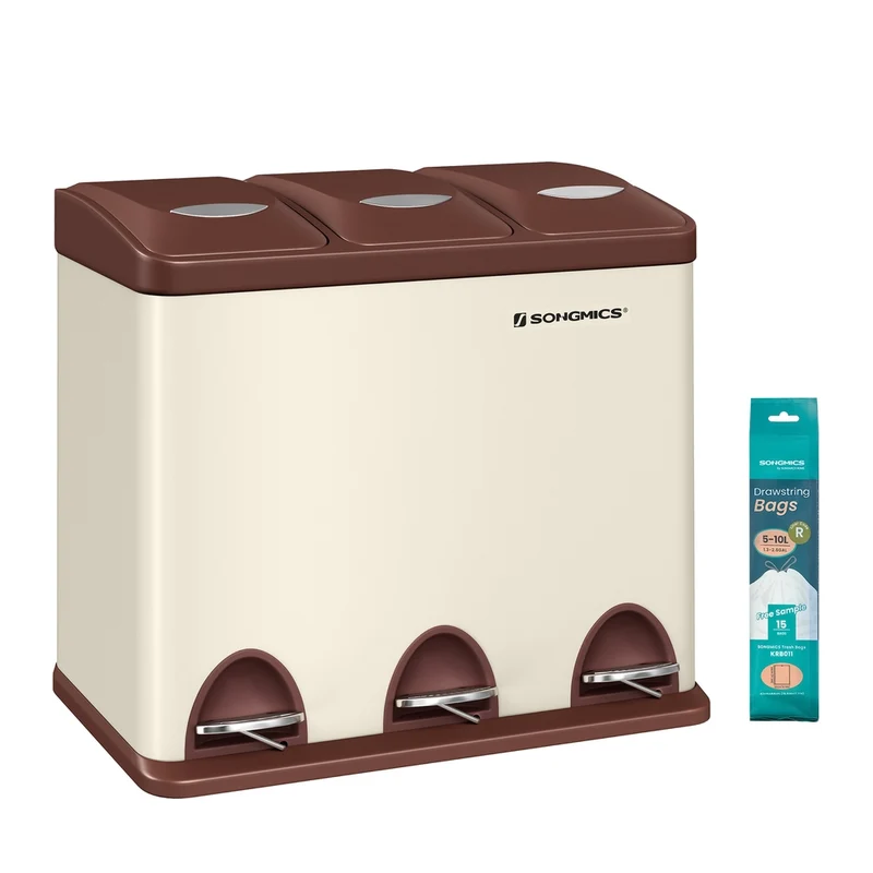Cubo de Basura de 3 x 8 L