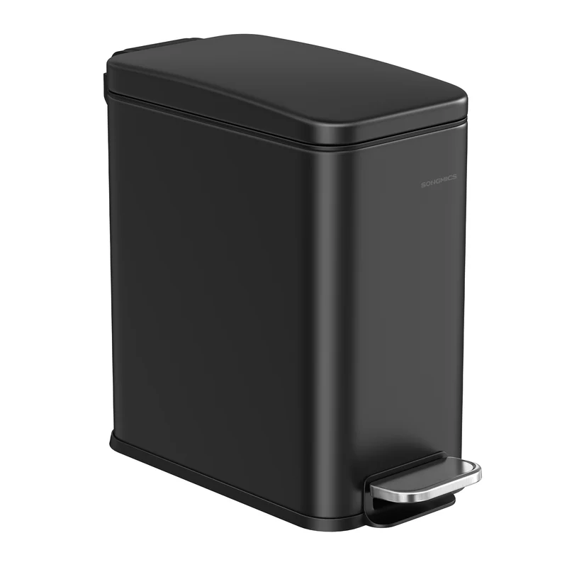 Cubo de Baño de 5 L con Tapa Acero