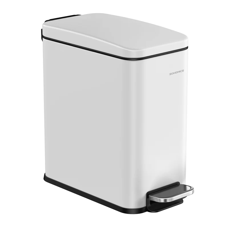 Cubo de Baño de 5 L con Tapa Acero