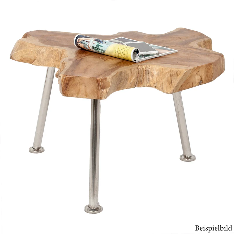 Teak Beistelltisch ANOMALA-L ca. D40-50cm Natural