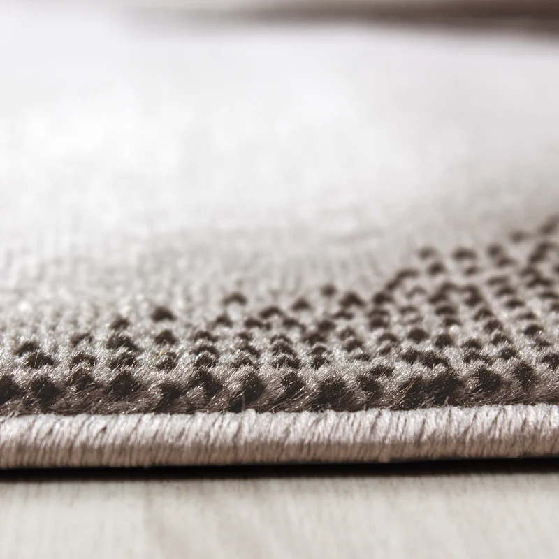 Kurzflor-Teppich Wellen-Muster – Waschbar & Strapazierfähig | Heatset-Veredelung für Wolloptik