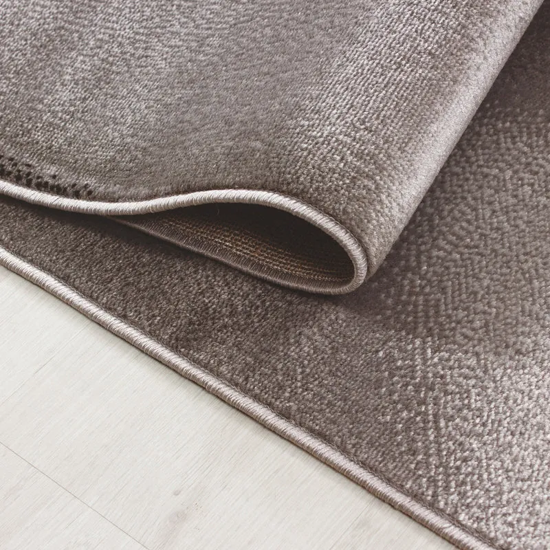 Kurzflor-Teppich Wellen-Muster – Waschbar & Strapazierfähig | Heatset-Veredelung für Wolloptik