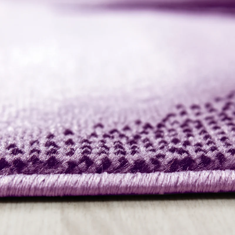 Kurzflor-Teppich Wellen-Muster – Waschbar & Strapazierfähig | Heatset-Veredelung für Wolloptik