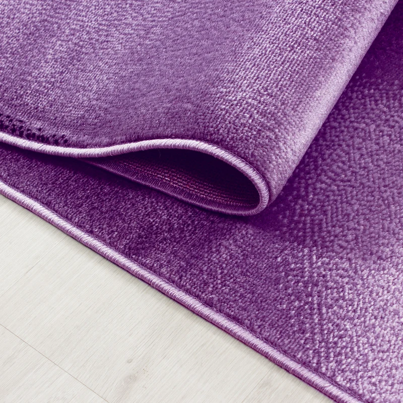 Kurzflor-Teppich Wellen-Muster – Waschbar & Strapazierfähig | Heatset-Veredelung für Wolloptik