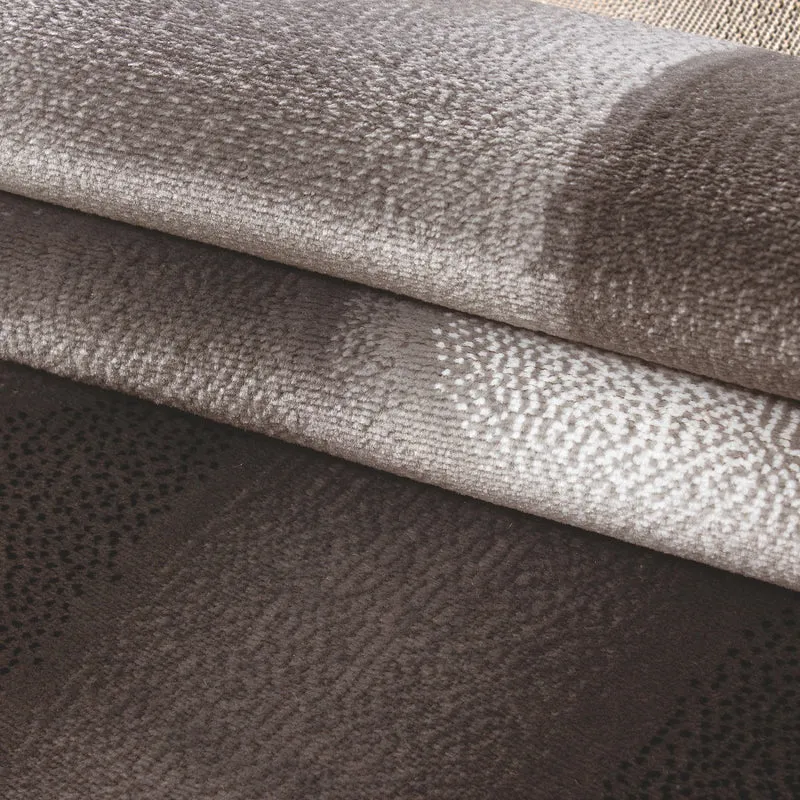 Kurzflor-Teppich Wellen-Muster – Waschbar & Strapazierfähig | Heatset-Veredelung für Wolloptik