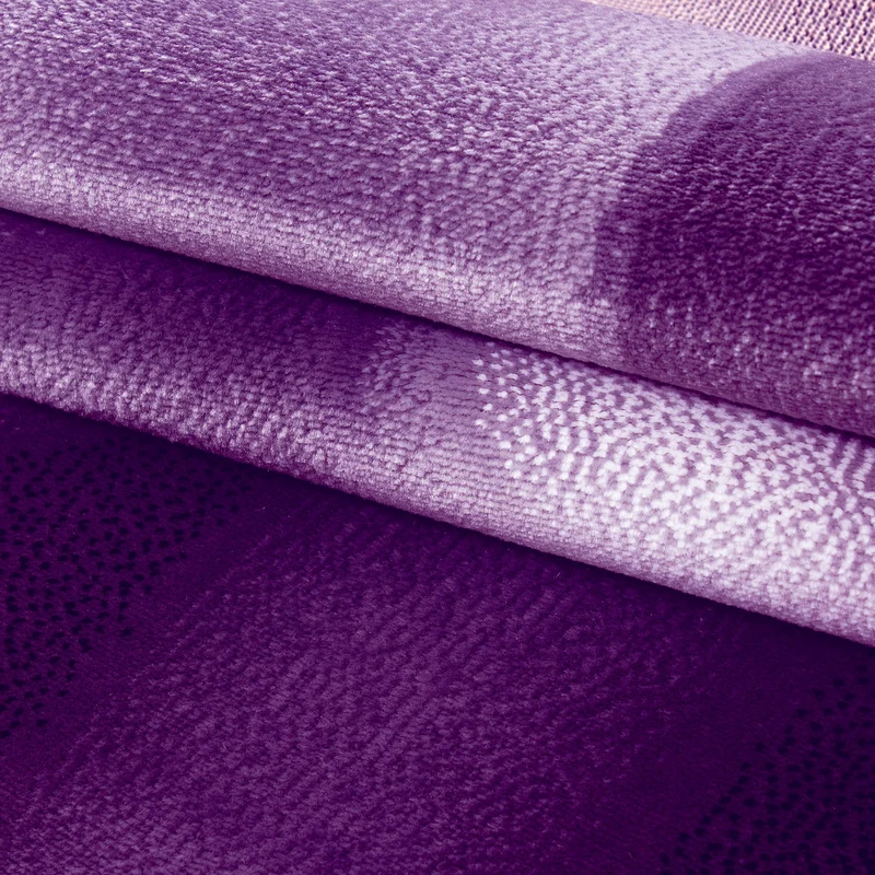 Kurzflor-Teppich Wellen-Muster – Waschbar & Strapazierfähig | Heatset-Veredelung für Wolloptik