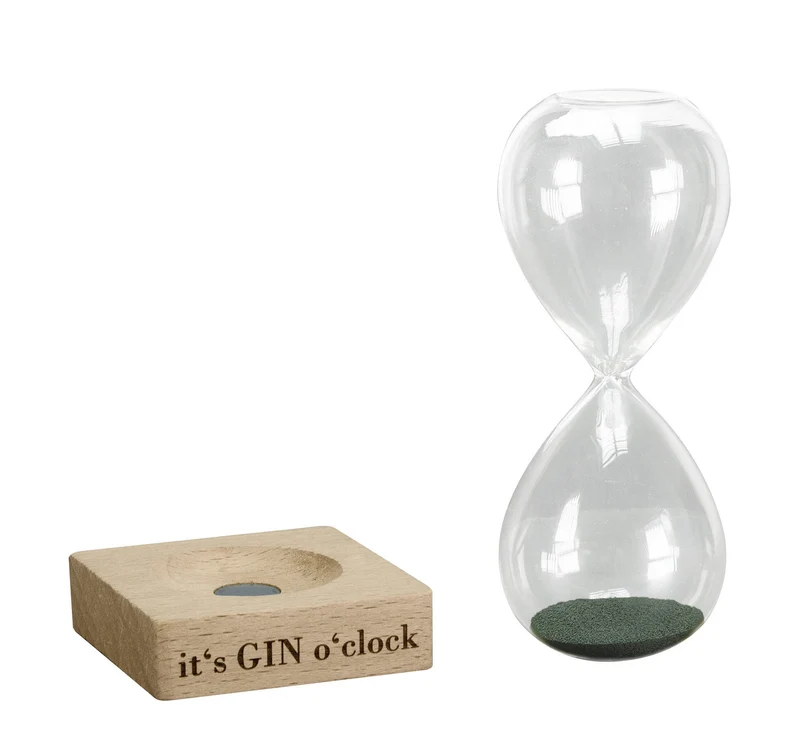 Deko GIN O'CLOCK Schwarz M