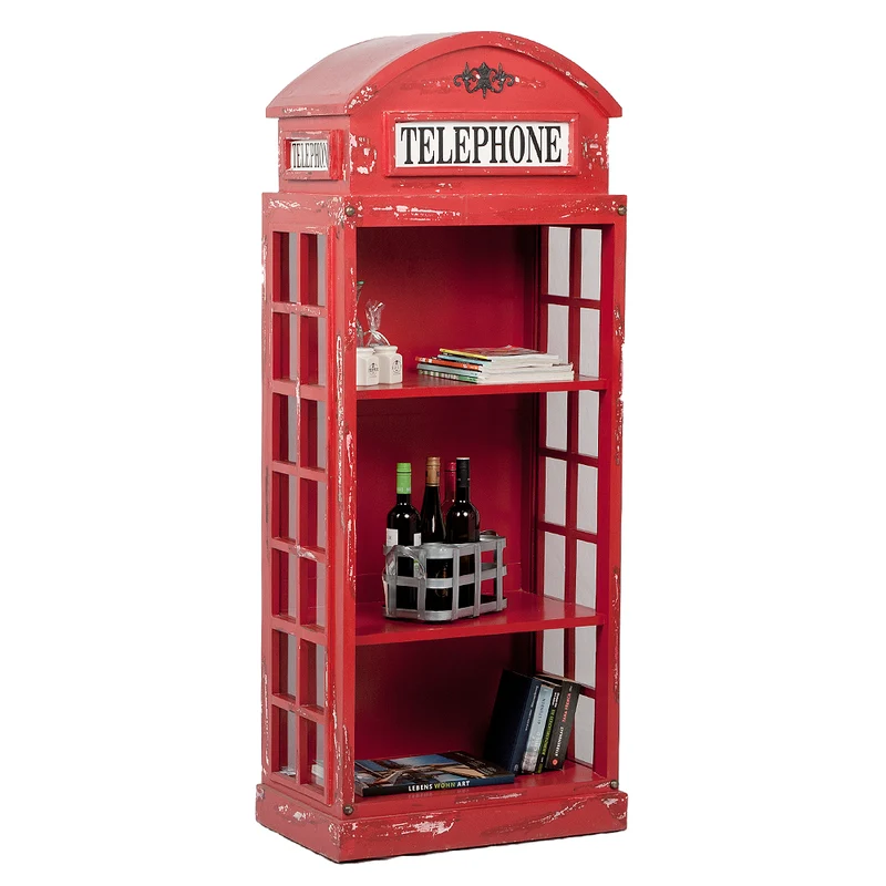 Regal LONDON-offen Antik Rot