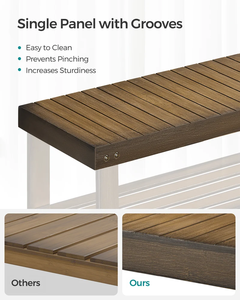 Shoe Bench, shoe storage bench, Attractive Bamboo Shoe Rack Bench for Entryway Organization and Comfort - Stylishly Welcome Home