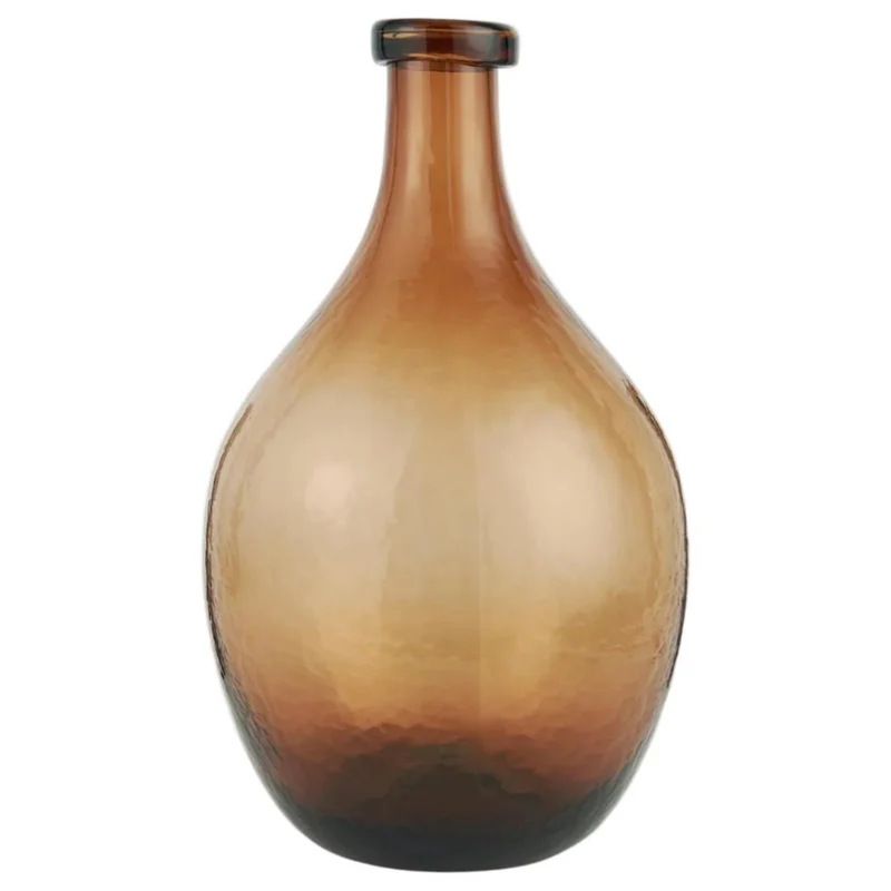 Ib Laursen Glasballon braunes Glas mundgeblasen NON FOOD