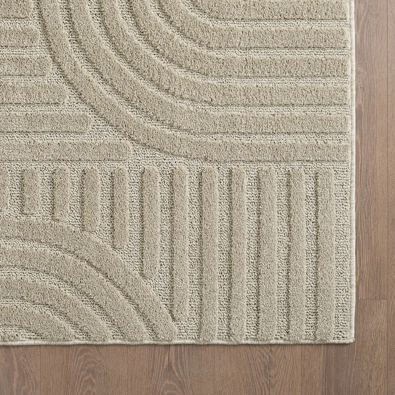3D Hochflor-Teppich Skandinavisch Boho – Waschbar | Hoch-Tief-Effekt | Saugroboter-geeignet