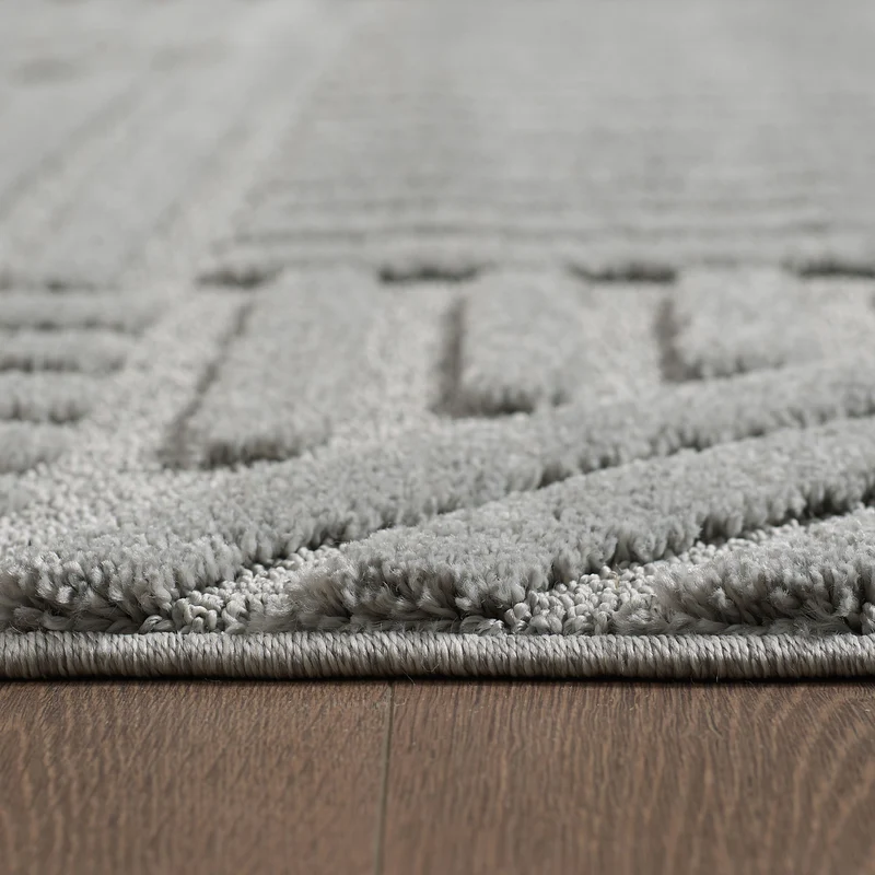 3D Hochflor-Teppich Skandinavisch Boho – Waschbar | Hoch-Tief-Effekt | Saugroboter-geeignet