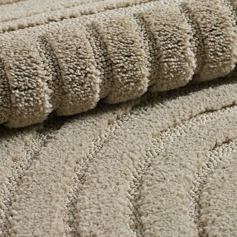 3D Hochflor-Teppich Skandinavisch Boho – Waschbar | Hoch-Tief-Effekt | Saugroboter-geeignet