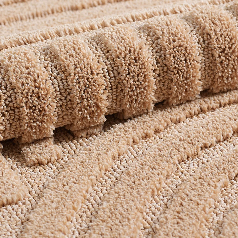 3D Hochflor-Teppich Skandinavisch Boho – Waschbar | Hoch-Tief-Effekt | Saugroboter-geeignet