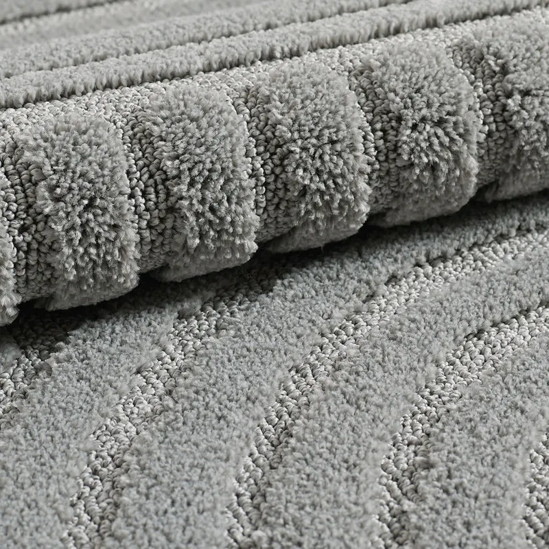 3D Hochflor-Teppich Skandinavisch Boho – Waschbar | Hoch-Tief-Effekt | Saugroboter-geeignet