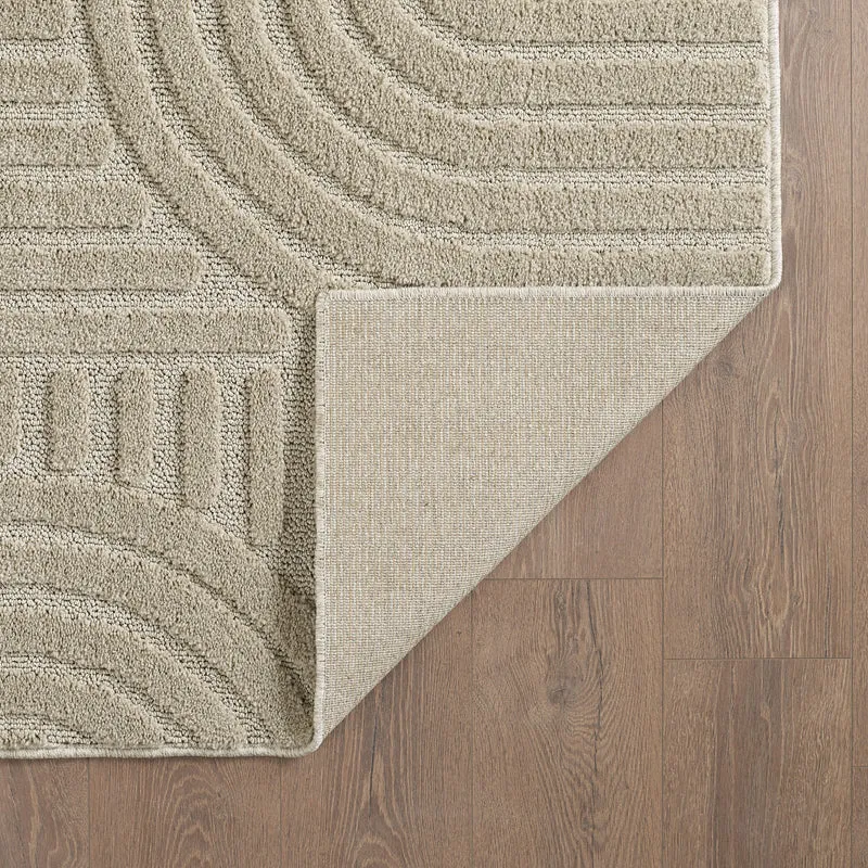3D Hochflor-Teppich Skandinavisch Boho – Waschbar | Hoch-Tief-Effekt | Saugroboter-geeignet