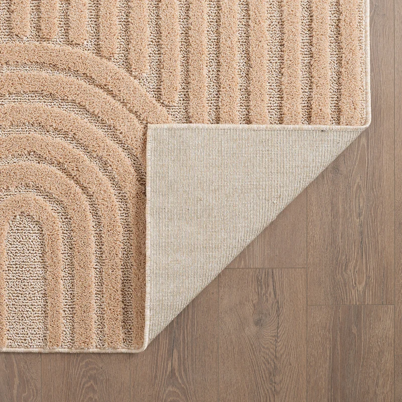 3D Hochflor-Teppich Skandinavisch Boho – Waschbar | Hoch-Tief-Effekt | Saugroboter-geeignet