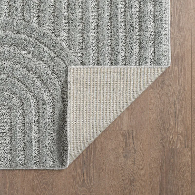 3D Hochflor-Teppich Skandinavisch Boho – Waschbar | Hoch-Tief-Effekt | Saugroboter-geeignet