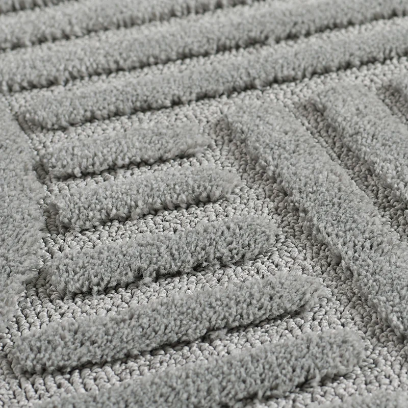 3D Hochflor-Teppich Skandinavisch Boho – Waschbar | Hoch-Tief-Effekt | Saugroboter-geeignet
