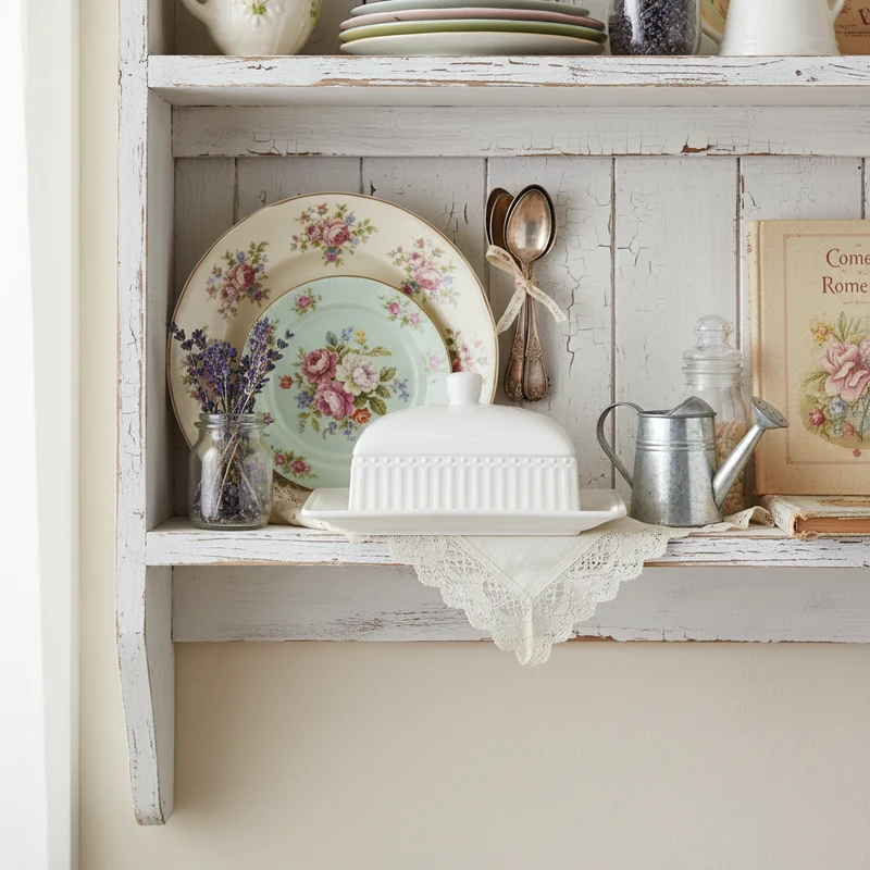 GreenGate Butterdose Alice Weiß (M)