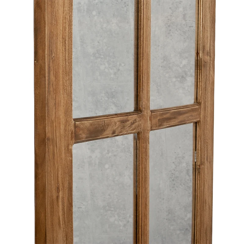 Landhaus Spiegel WINDOW Antik-Natural ca. 180x80cm Holzrahmen