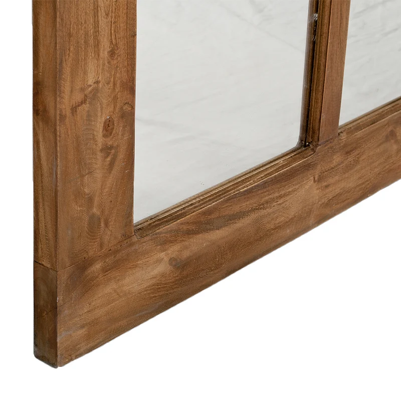 Landhaus Spiegel WINDOW Antik-Natural ca. 180x80cm Holzrahmen