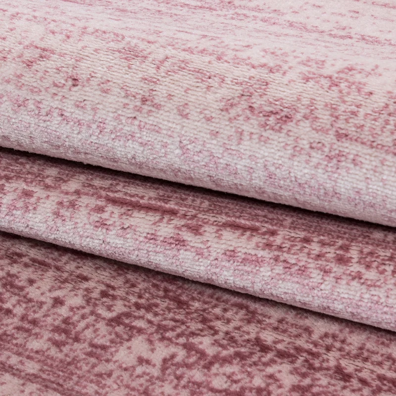 Kurzflor-Teppich Einfarbig – Waschbar & Strapazierfähig | Heatset-Veredelung für Wolloptik