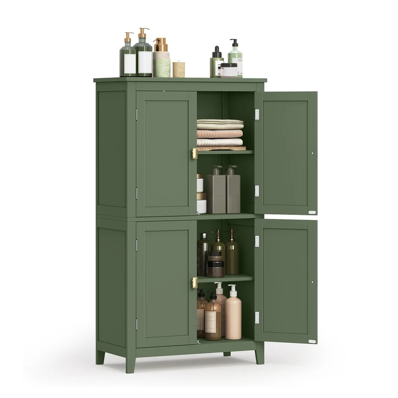 Mueble de Baño con 4 Puertas Blanco