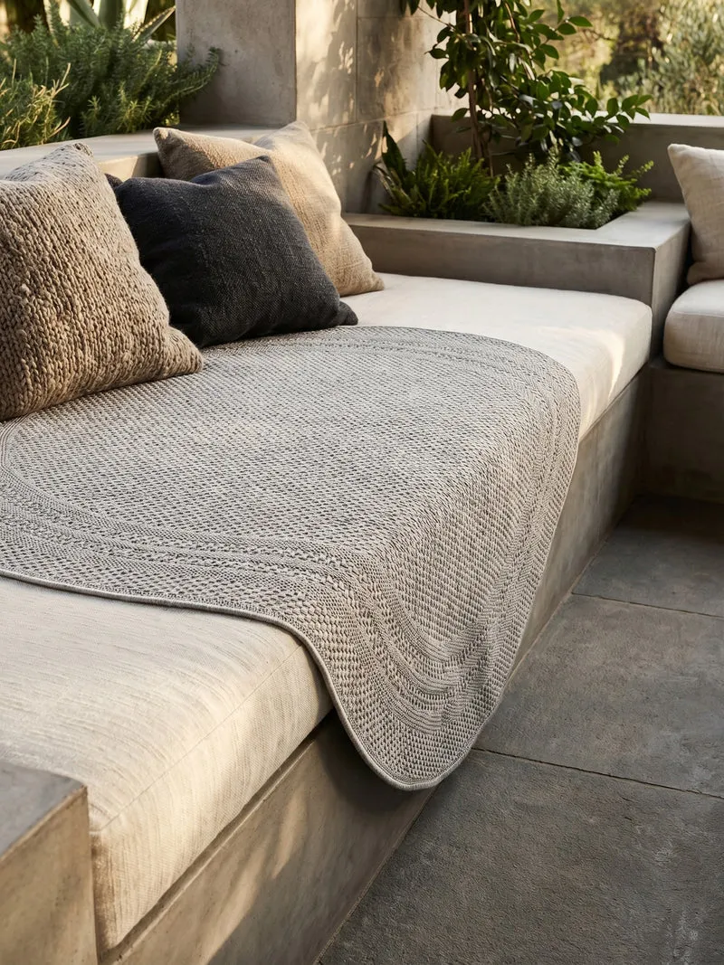 Outdoor-Teppich Bordüre – Waschbar & Wetterfest für Balkon & Terrasse