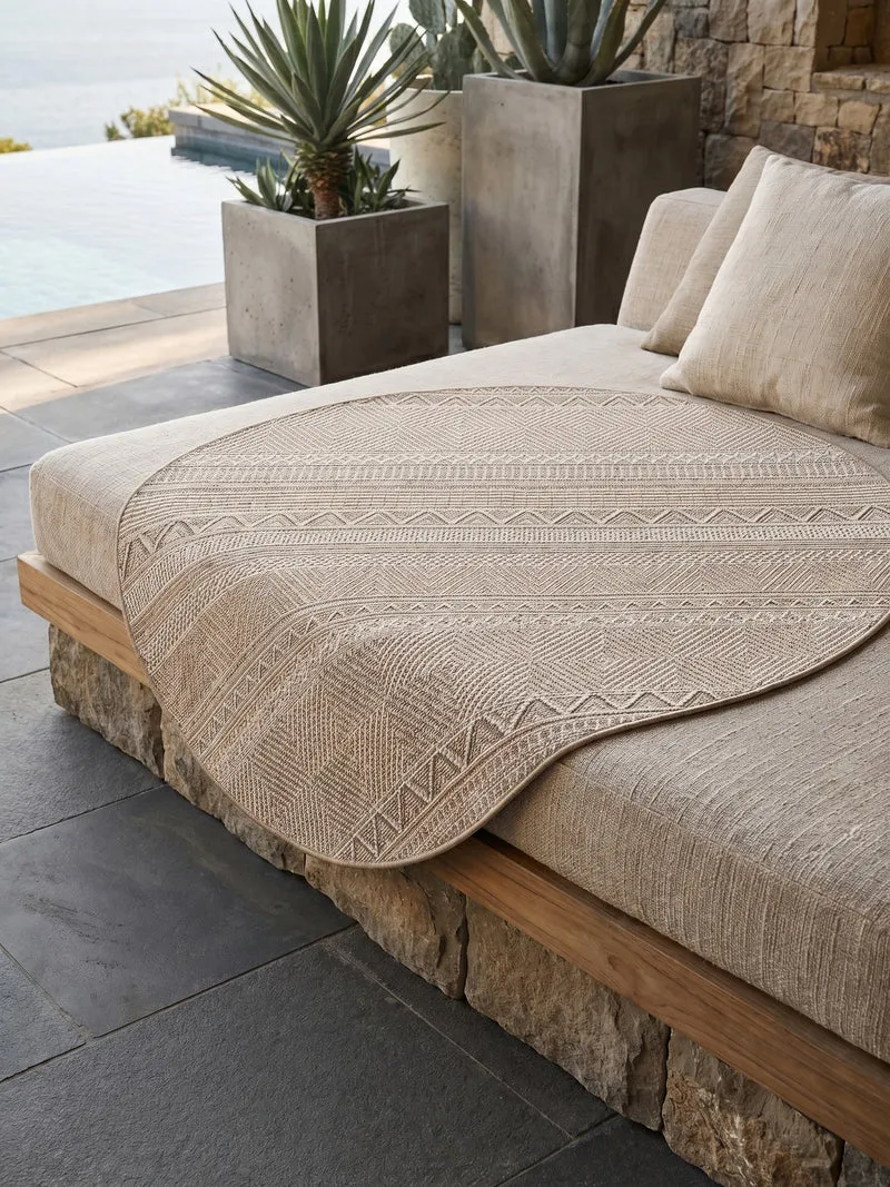 Outdoor-Teppich Ethno – Waschbar & Wetterfest für Balkon & Terrasse