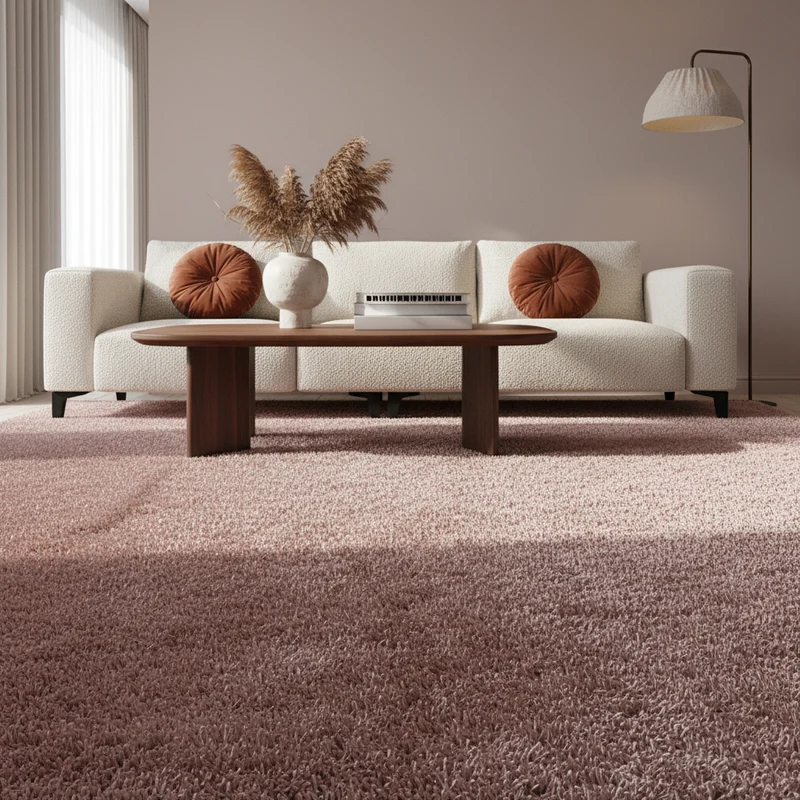 Shaggy Hochflor-Teppich Einfarbig – Waschbar & Flauschig | 3,00 cm Florhöhe für Barfußkomfort
